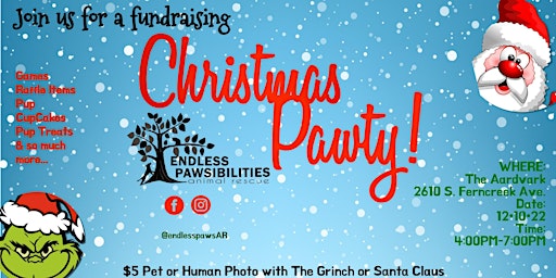 Christmas Pawty FUNDRAISER & Santa/Grinch Pet Photos