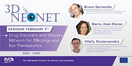 Seminar: Drug Discovery and Delivery Network for Oncology and Eye Therapeutics (3DNeoNet) primary image