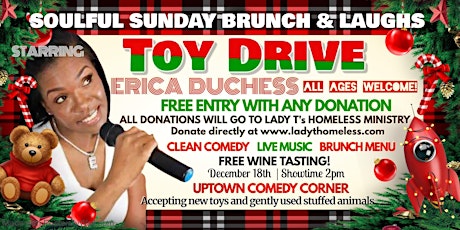 Sunday Clean Comedy Brunch With Live Music & Free Wine Tasting