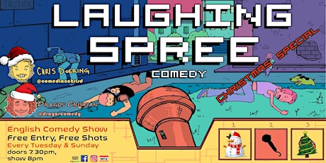 Laughing Spree: English Comedy on a BOAT (FREE SHOTS) 20.12.