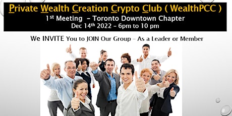 Private Wealth Creation Crypto Club - 1st Meetup