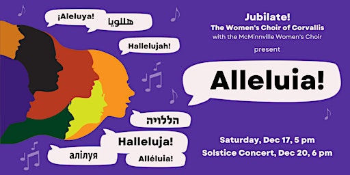 Alleluia! A Solstice Concert primary image