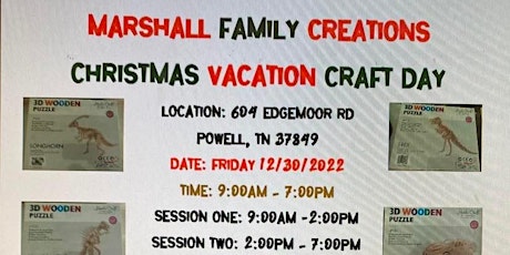 Marshall Family Creations Christmas Vacation Craft Day