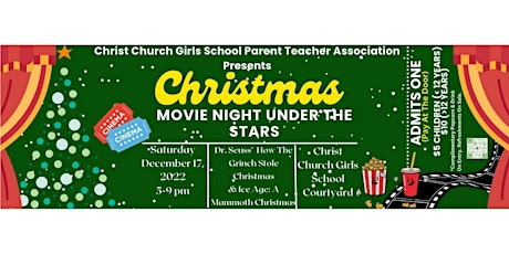 CCG PTA Presents: Christmas Movie Night Under The Stars