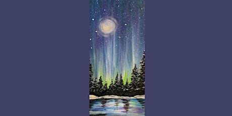 Northern Lights Aurora Borealis Paint & Sip Art Class, Medina