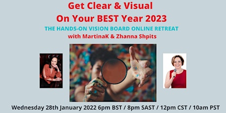 Get Visual On Your Next BEST Year 2023-Hands On Vision Board online retreat