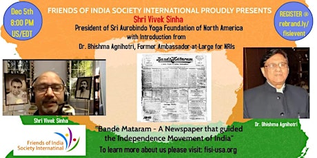 TALK:"Bande Mataram - A Newspaper that Guided the Independence Movement"