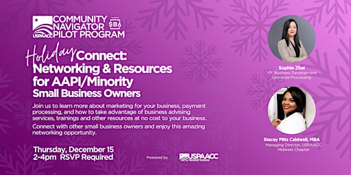 Holiday CONNECT: Networking & Resources for AAPI/Minority Small Businesses
