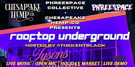 RoofTop Underground Open Mic in Tysons Corner @Chesapeake Hemp Co.