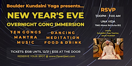 New Year's Eve – Overnight Gong Immersion