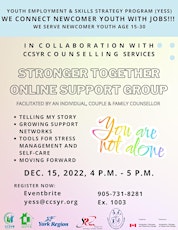 Stronger Together Online Support Group-Healthy Life Management Series