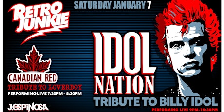 IDOL NATION (Billy Idol Tribute) & CANADIAN RED (Loverboy Tribute) LIVE!