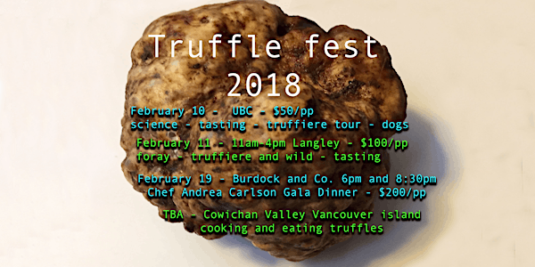 UBC Experimental Farm 2018 TABC Truffle Festival