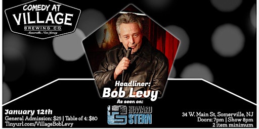 Comedy at Village Brewing with Bob Levy