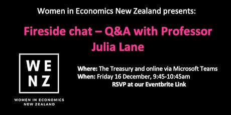 Fireside chat - Q&A with Professor Julia Lane