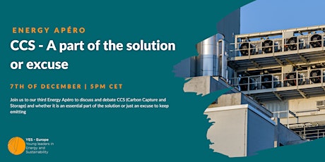 Hauptbild für Energy Apéro: CCS - A part of the solution or an excuse