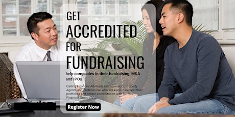 Get accredited for Fundraising - help companies to fundraise, M&A and IPO.