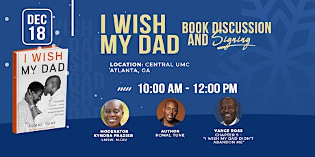 I Wish My Dad - Book Discussion and Signing @ Central UMC