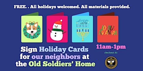 Holiday Card Making for DC Veterans