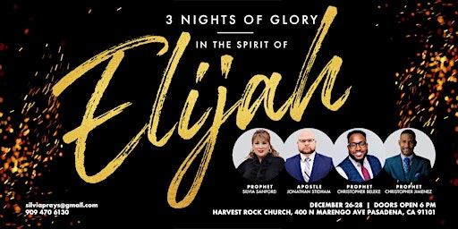 In the Spirit of Elijah - 3 Days of Glory
