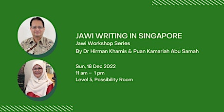 Jawi Workshop Series: Jawi Writing in Singapore
