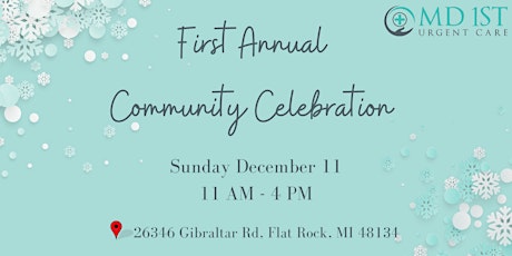 First Annual Community Celebration