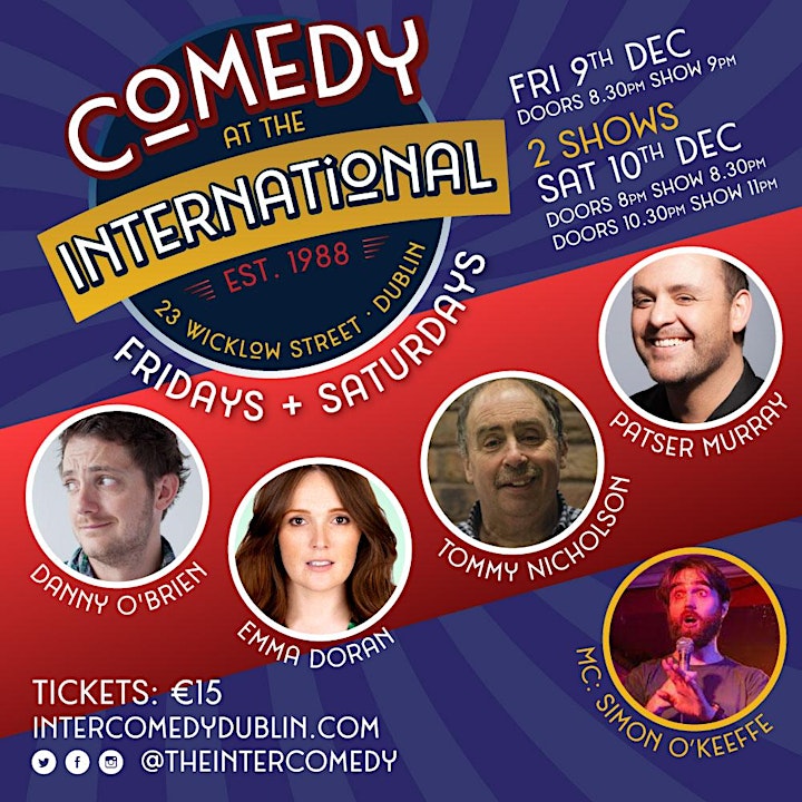 The International Comedy Club Dublin Saturday *LATE SHOW* image
