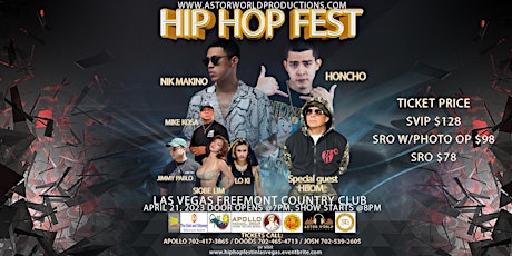 HIP HOP FEST US TOUR with NIK MAKINO and HONCHO