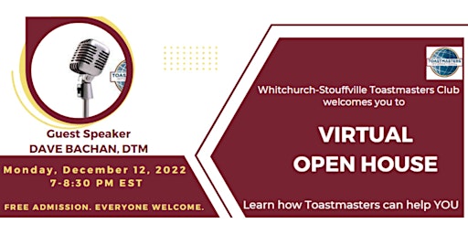 Whitchurch-Stouffville Toastmasters Open House