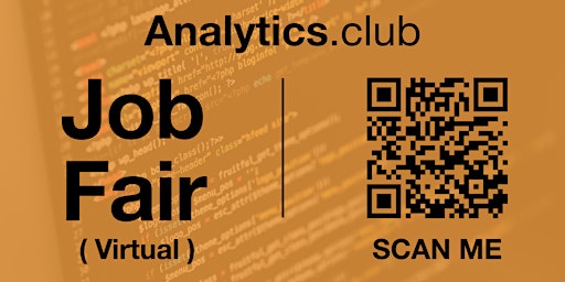 Primaire afbeelding van #AnalyticsClub Virtual Job Fair / Career Expo Event