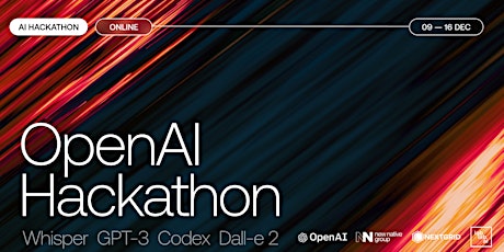 OpenAI Whisper, GPT3, Codex & DALL-E 2 Hackathon