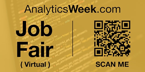 Imagem principal de #AnalyticsWeek Virtual Job Fair / Career Expo Event #Boston