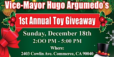 Vice Mayor Hugo Argumedo's  1st Annual Toy Giveaway