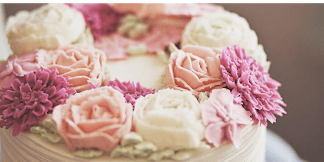 Modern buttercream flower cake workshop primary image