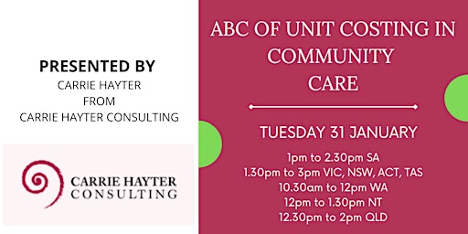 ABC of Unit Costing in Community Care - ONLINE