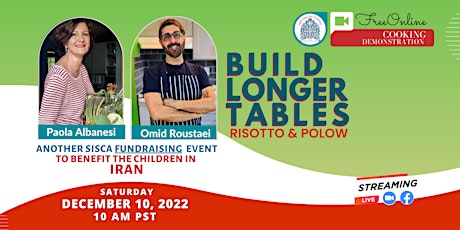Free Online Cooking Demonstration: BUILD LONGER TABLES | RISOTTO & POLOW