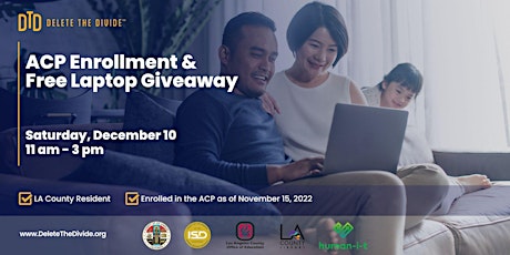 LA County ACP Enrollment and Free Laptop Giveaway (San Fernando)