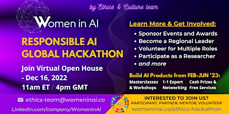 Women in AI - Global Responsible AI Hackathon - Open House