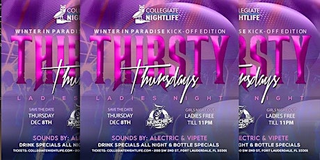 THIRSTY THURSDAY @ MUNCHIES FORT LAUDERDALE