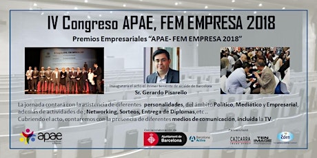Imagen principal de IV Congreso APAE, FEM EMPRESA 2018                                         