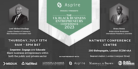 The UK Black Business Entrepreneurs Conference 2023