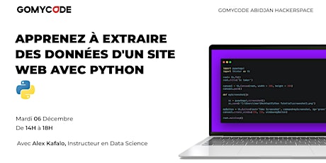 Atelier : Extraire des données d'un site avec  Python  ! -GOMYCODE ABIDJAN