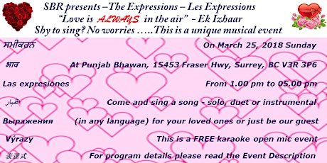 The Expressions - Les Expressions - Ek Izhaar "Love is ALWAYS in the Air" primary image