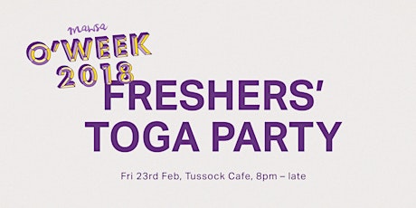 MAWSA Freshers' Toga Party primary image