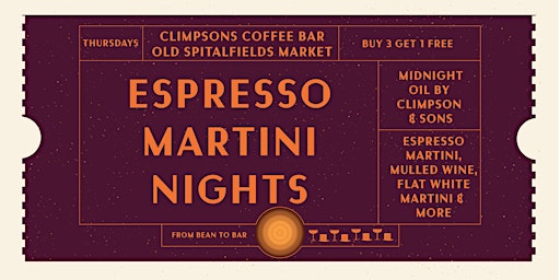 Espresso Martini Nights at Spitalfields Market