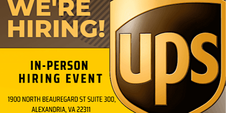 UPS Hiring Event (In- Person)