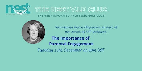 VIP Webinar with Karen Stepanova - Importance of Parental Engagement
