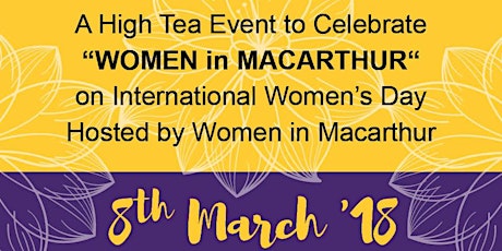 Let's Celebrate "Women in Macarthur "on International Women's Day  primary image