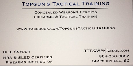 SC Concealed Weapons Permit Class 18-01 (Feb 17, 2018) primary image