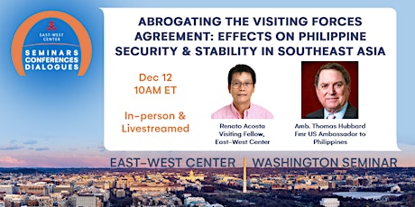 Abrogating the Visiting Forces Agreement: Effects on Philippine Security